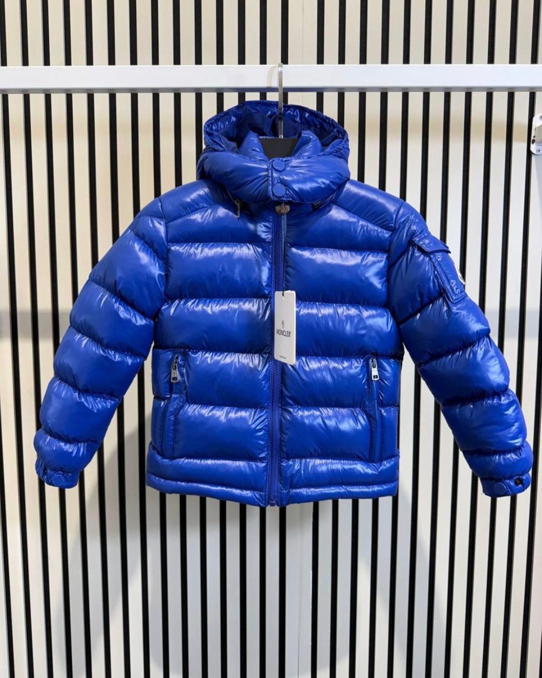 KINDER JAS MONCLER MAYA BLAUW