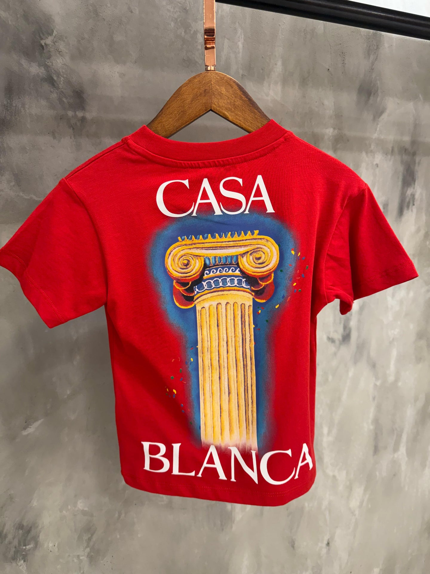 KIDS T-SHIRT CASA BLANCA Rood Pilaar
