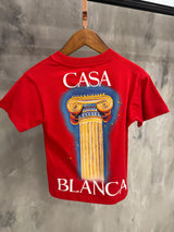 KIDS T-SHIRT CASA BLANCA Rood Pilaar