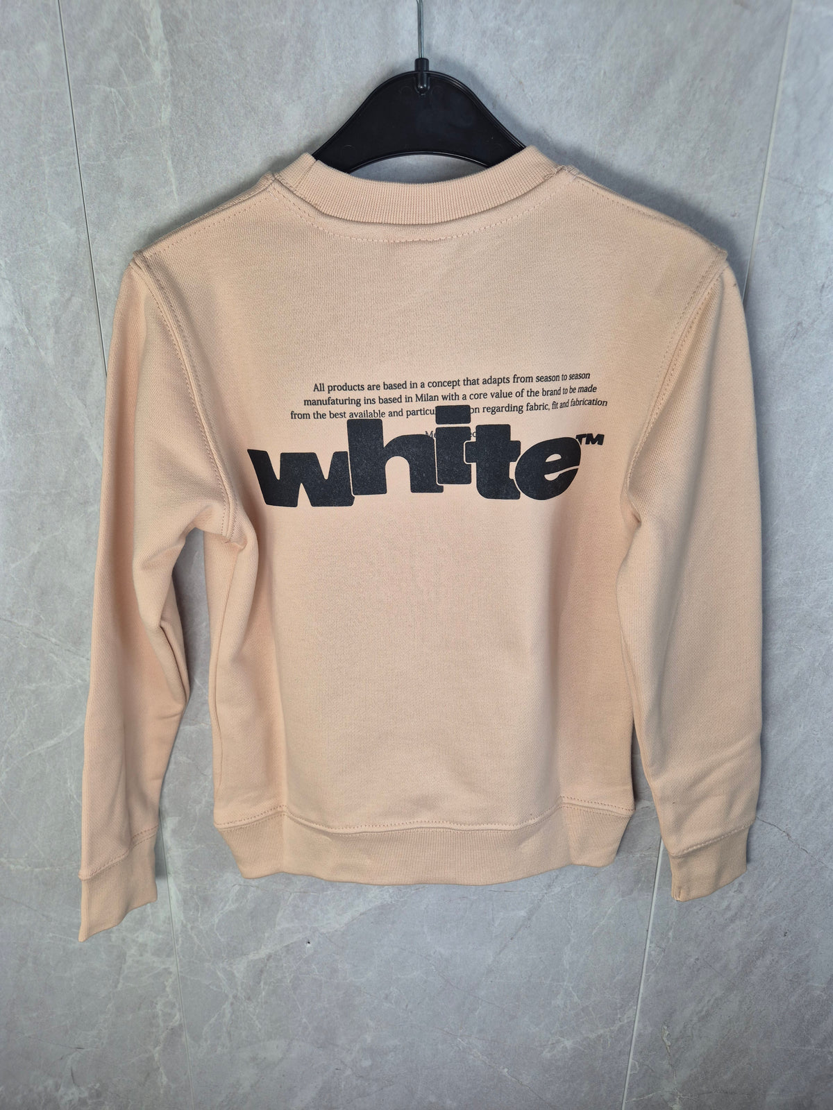 KIDS TRUI OFF-WHITE ZANDBEIGE