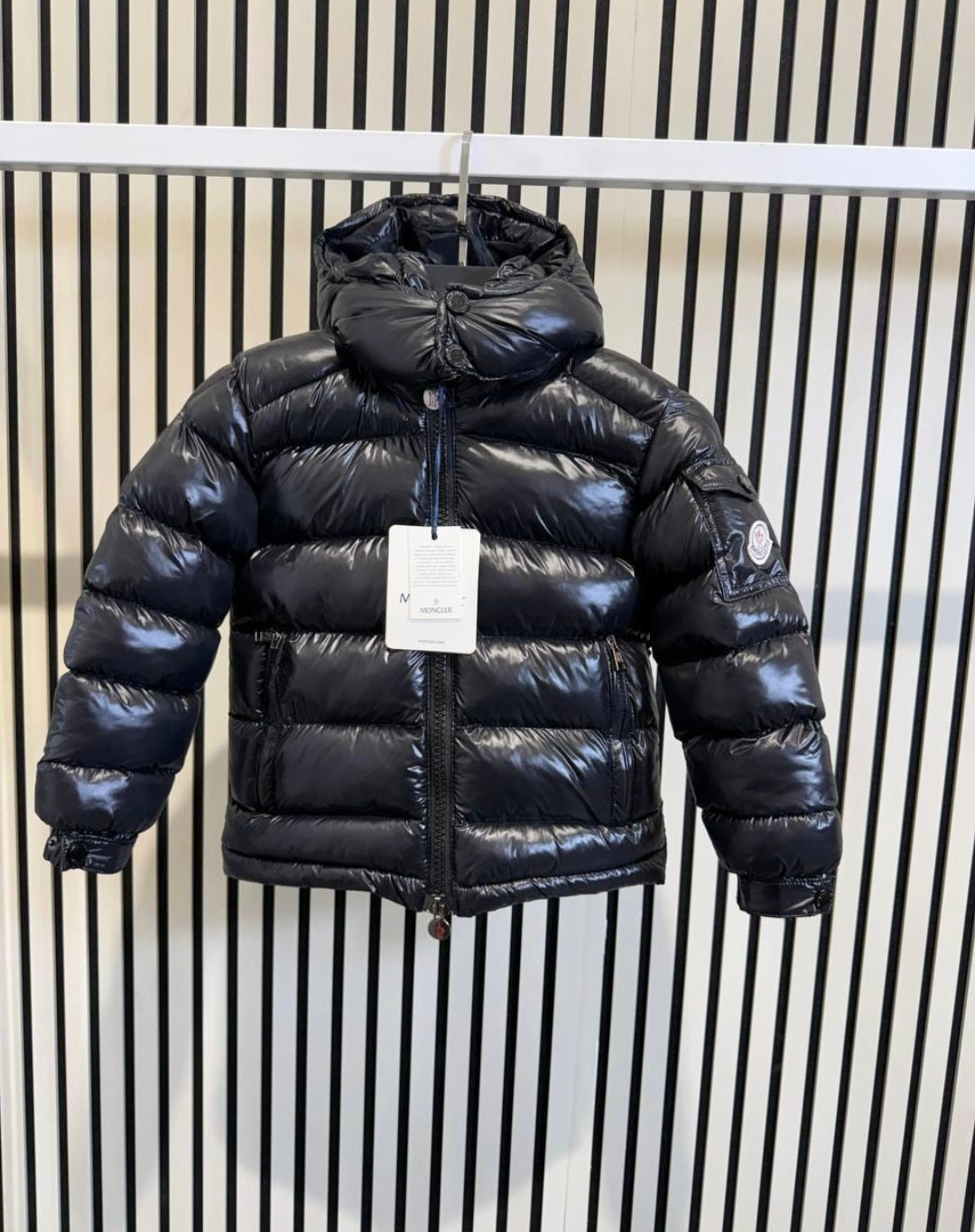 KINDER JAS MONCLER MAYA MAT ZWART