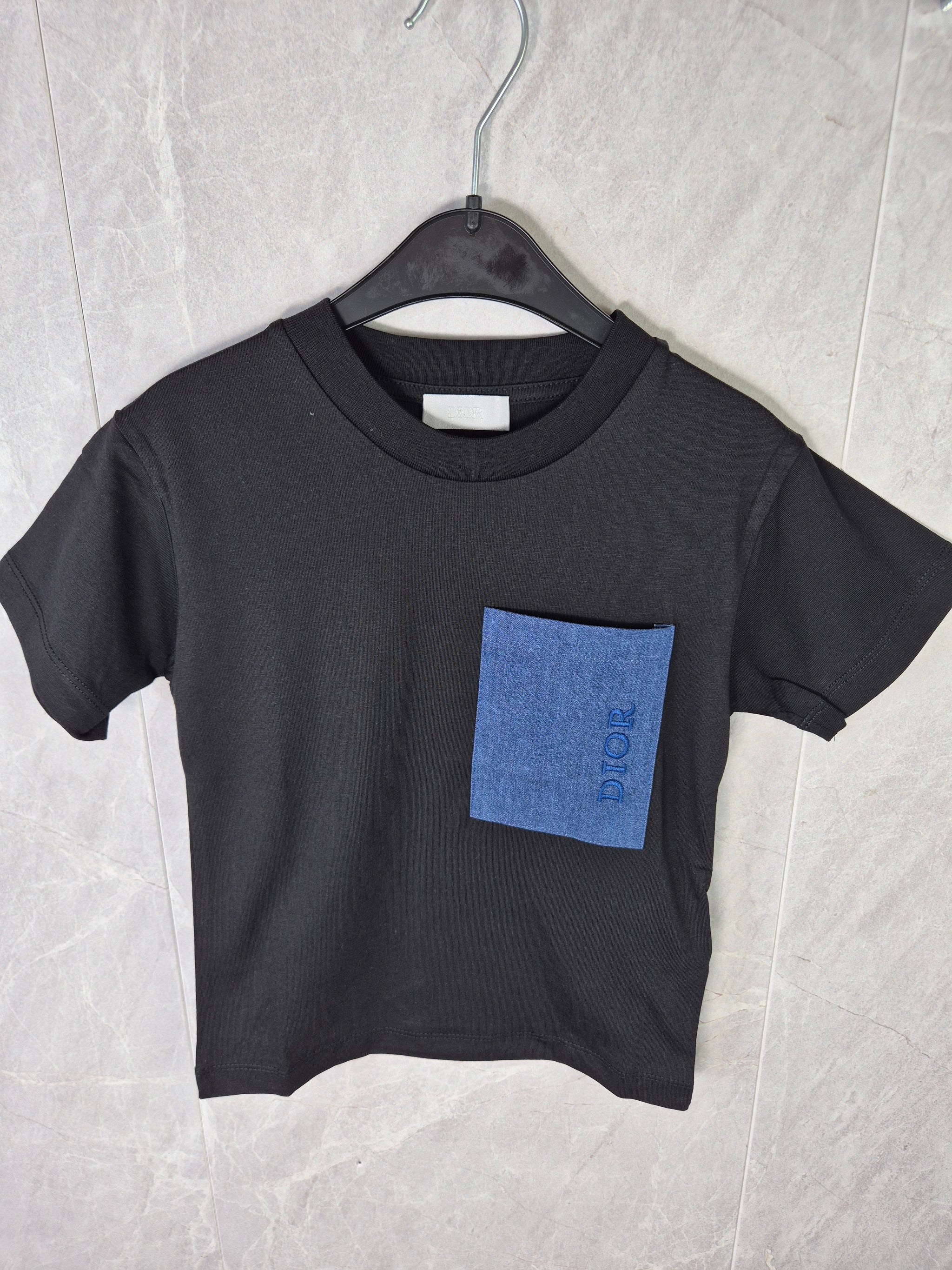 KIDS T-SHIRT DIOR ZAKJE ZWART