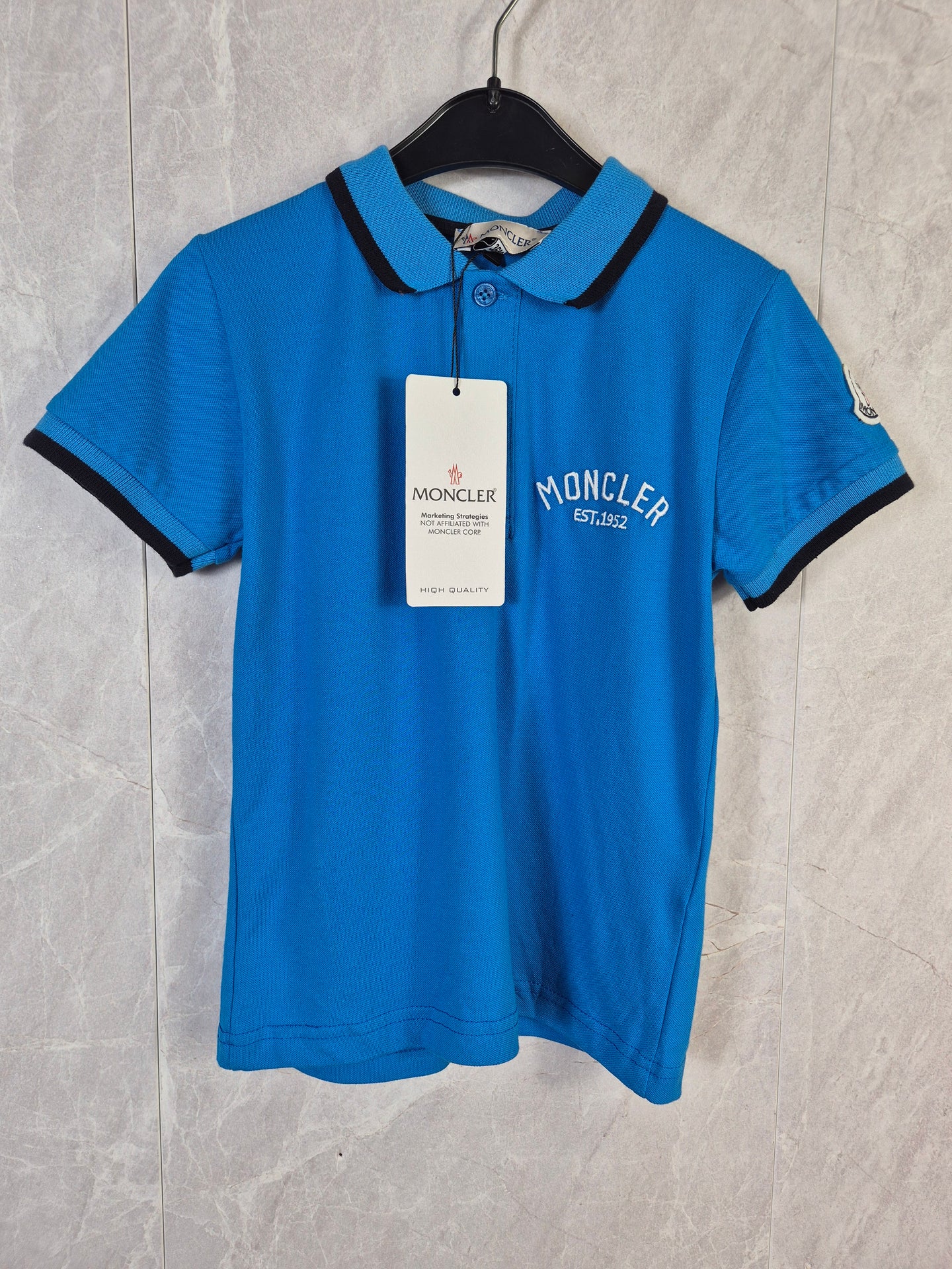 KIDS POLO MONCLER BLAUW