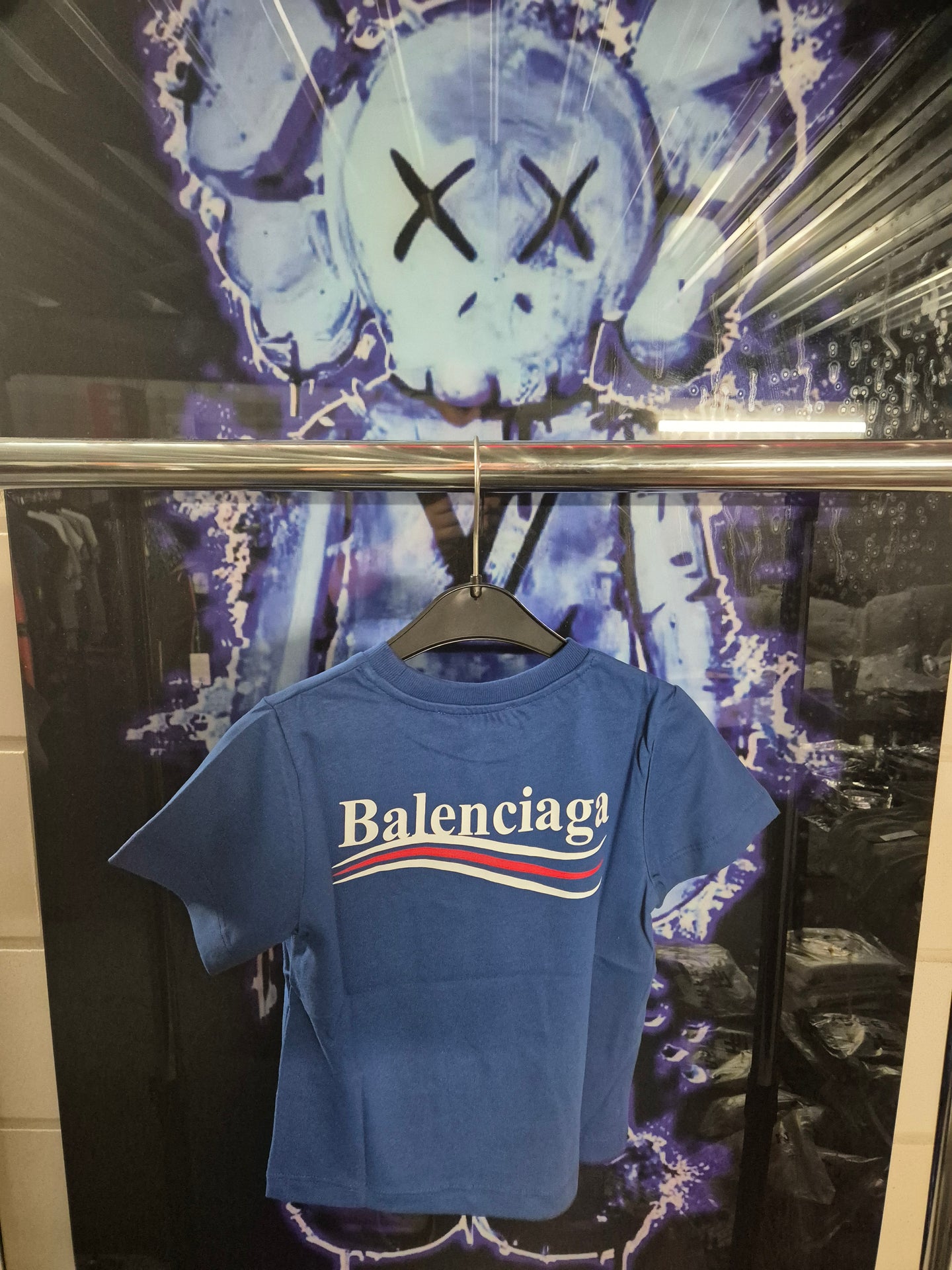 KIDS T-SHIRT BALENCIAGA BLAUW
