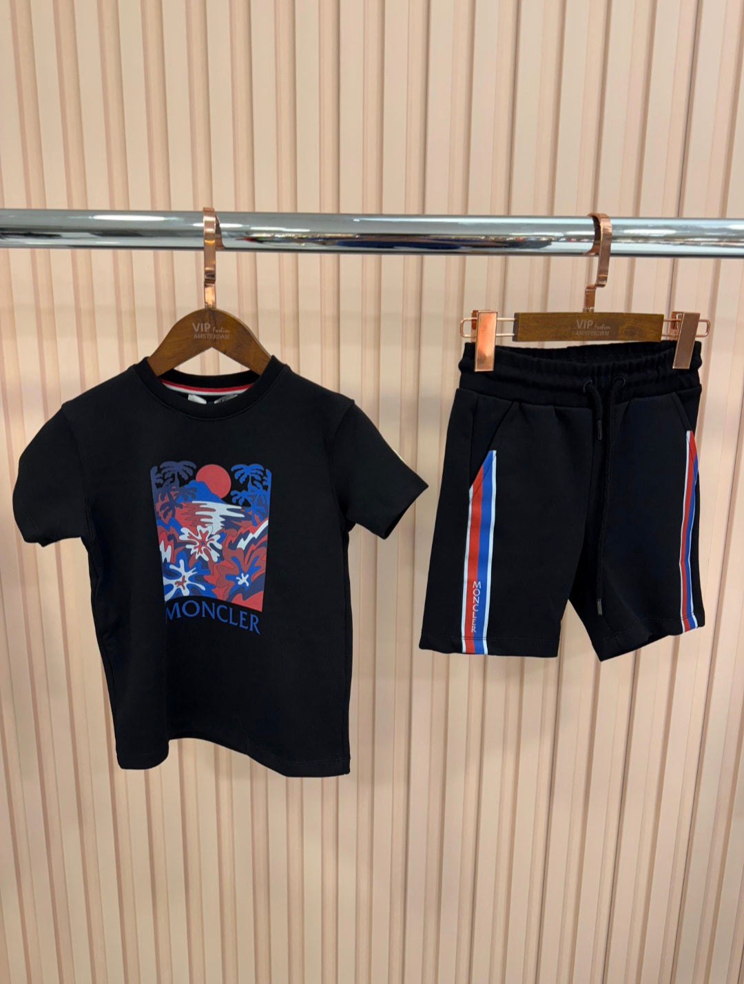 KIDS ZOMERSET MONCLER PALM ZWART