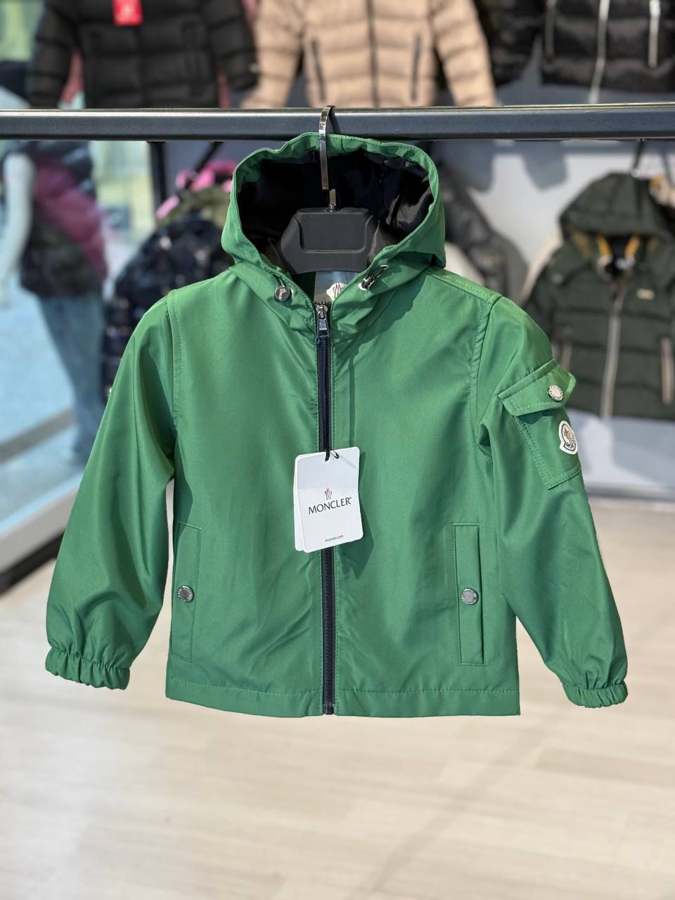 KIDS MONCLER ZOMER JAS GROEN