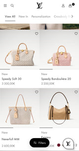 DAMES TASSEN LouisVuitton Speedy Soft 30 (new)