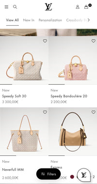DAMES TASSEN LouisVuitton Speedy Soft 30 (new)