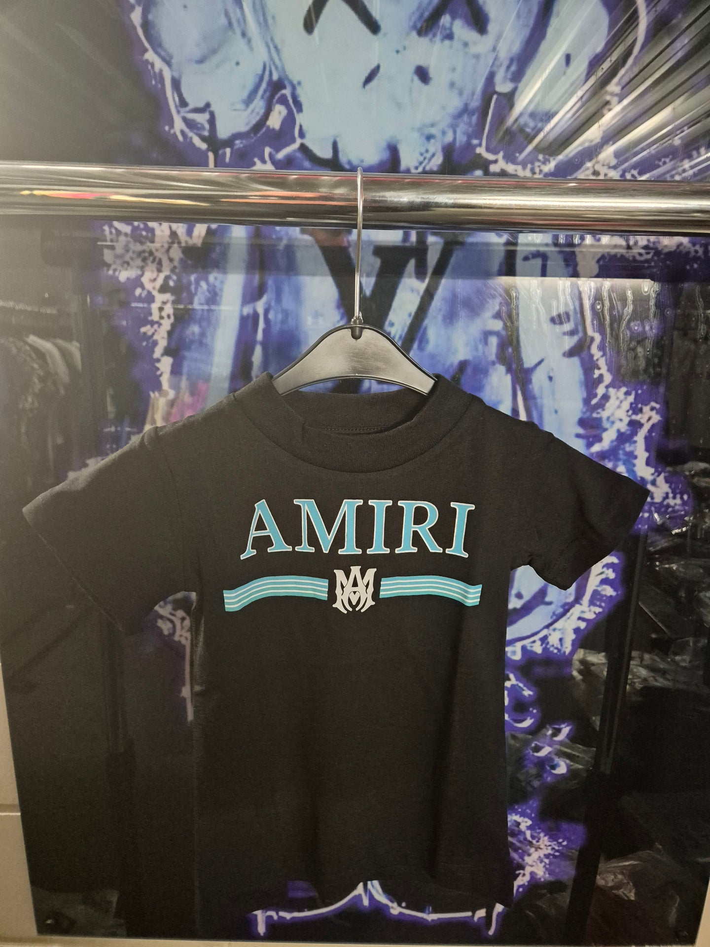 KIDS T-SHIRT A M I R I Zwart