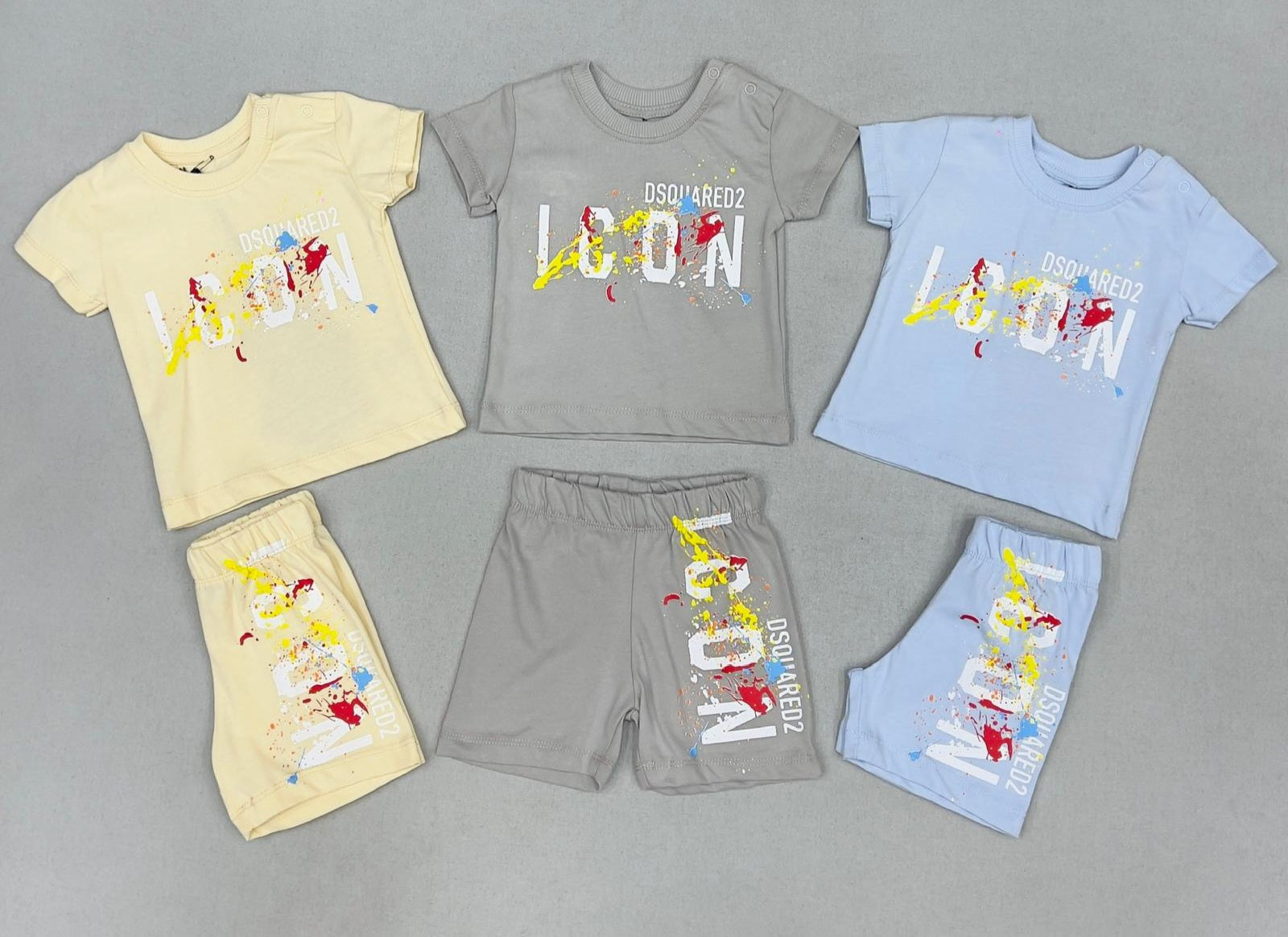 NEWBORN Set Dsquared Grijs