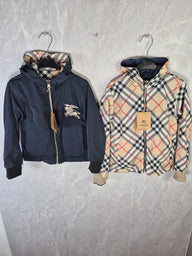 KIDS JASSEN BURBERRY DUBBELZIJDIG DONKERBLAUW (tussenjas)