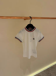 KIDS T-Shirt Moncler Gestreept Wit