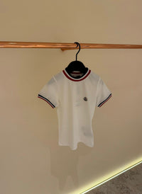 KIDS T-Shirt Moncler Gestreept Wit