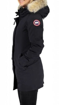 DAMES JASSEN Canada goose Kensington Parka Zwart (valt klein)