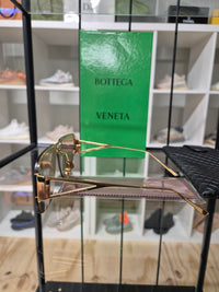 DAMES ZONNEBRILLEN BOTTEGA VENETA GOUD/LICHTBRUIN