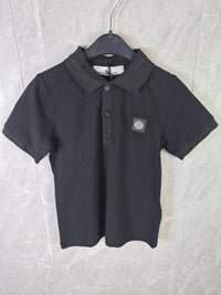 KIDS T-SHIRT POLO STONE ISLAND ZWART