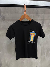 KIDS T-SHIRT CASA BLANCA Zwart Pilaar