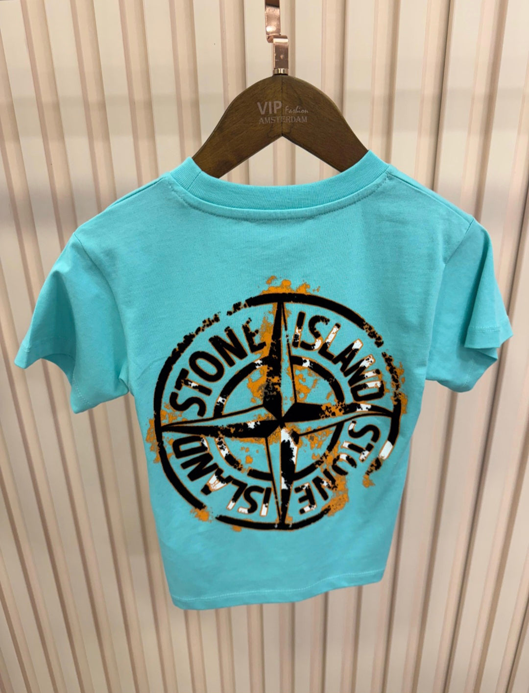 KIDS T-SHIRT STONE ISLAND  MINT