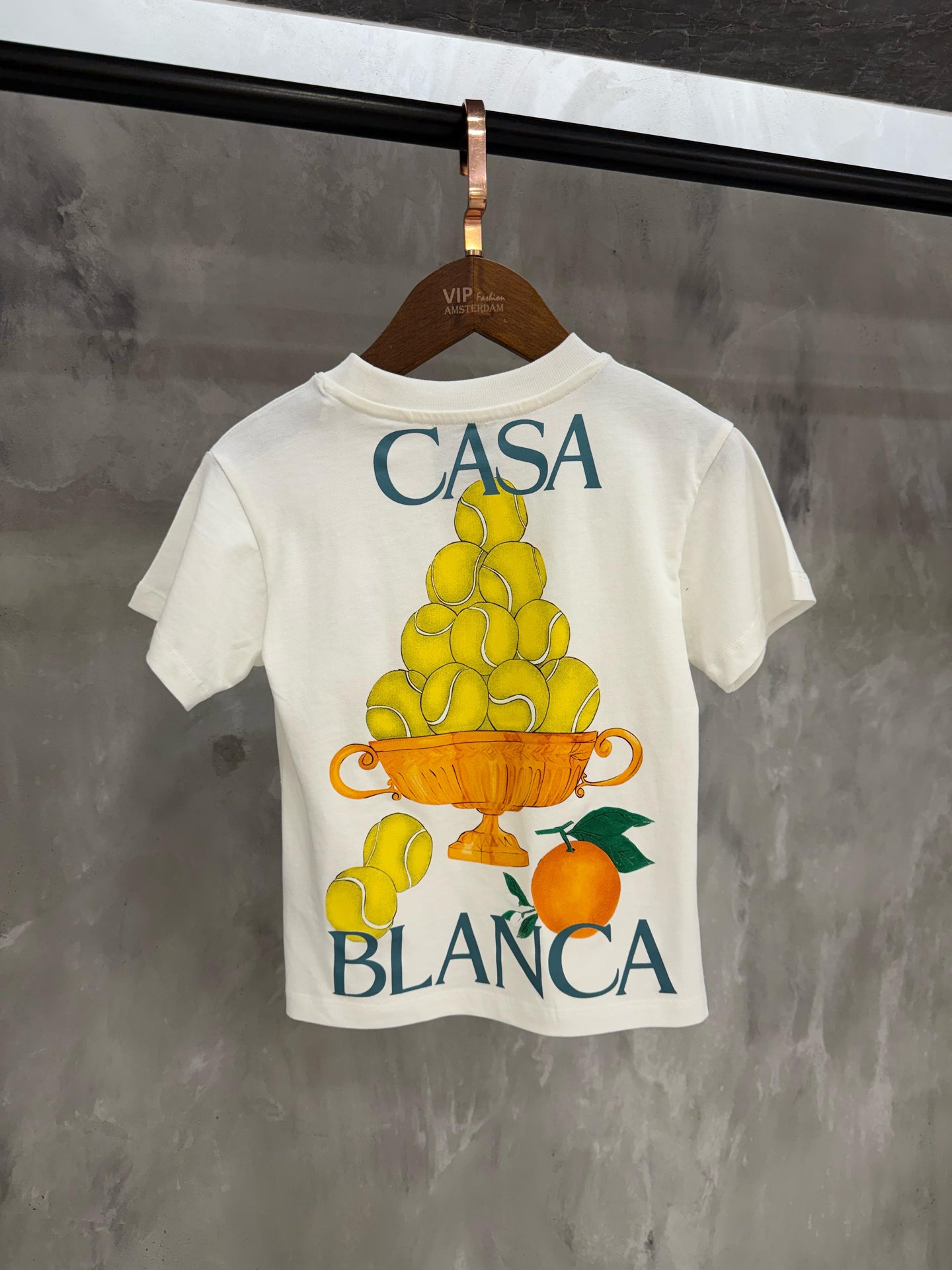 KIDS T-SHIRT CASA BLANCA Wit Tennis