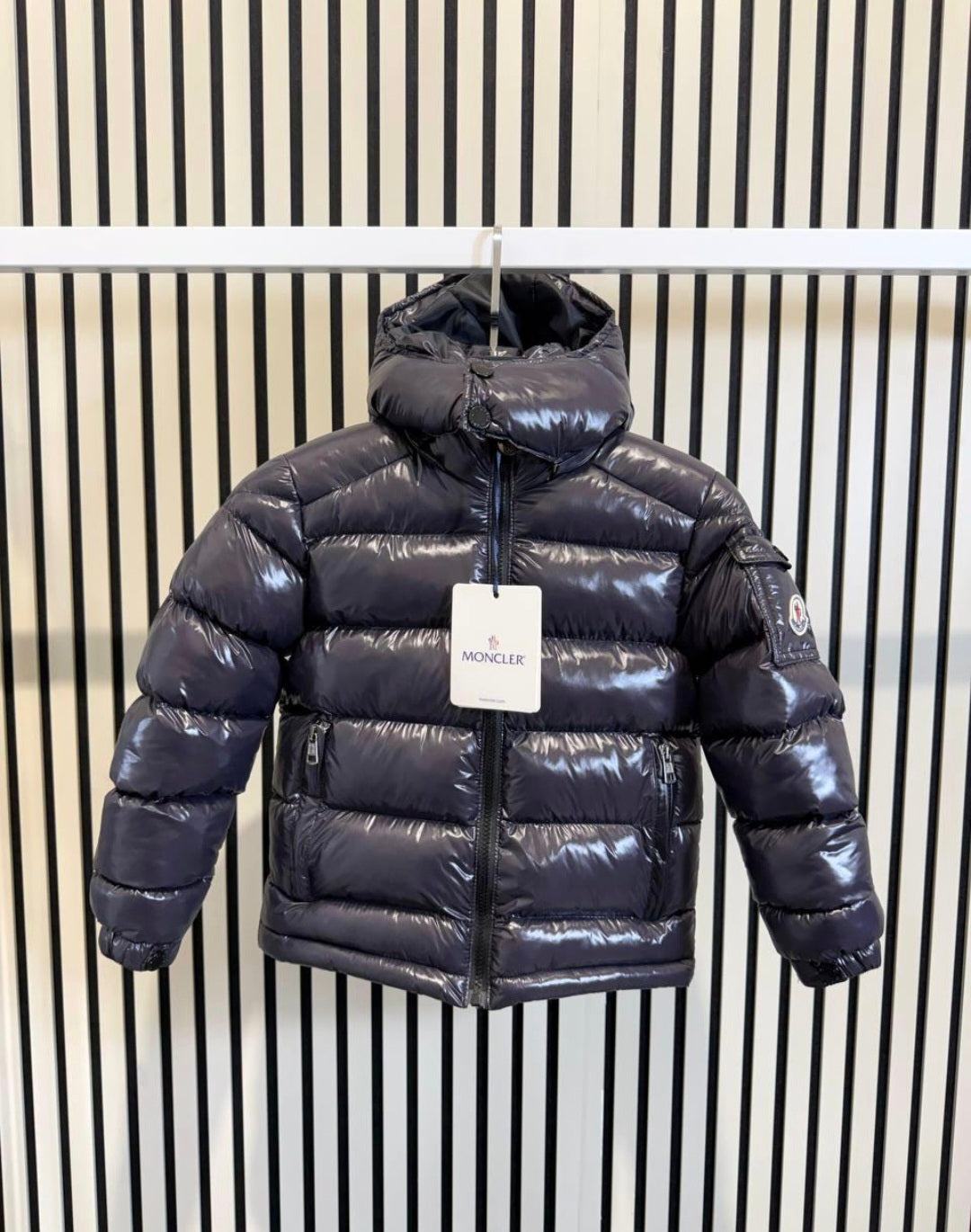 KINDER JAS MONCLER MAYA MAT GRIJS