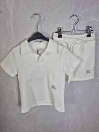 KIDS ZOMERSET BURBERRY KRAAG WIT