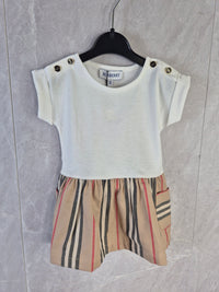 NEWBORN JURKJE BURBERRY WIT