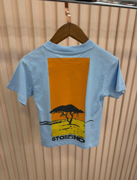 KIDS T-SHIRT STONE ISLAND PALM BLAUW