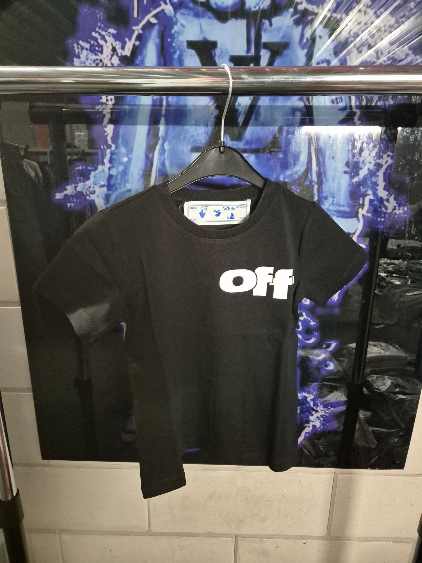 KIDS T-SHIRT OFF-WHITE ZWART