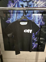 KIDS T-SHIRT OFF-WHITE ZWART