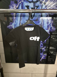 KIDS T-SHIRT OFF-WHITE ZWART