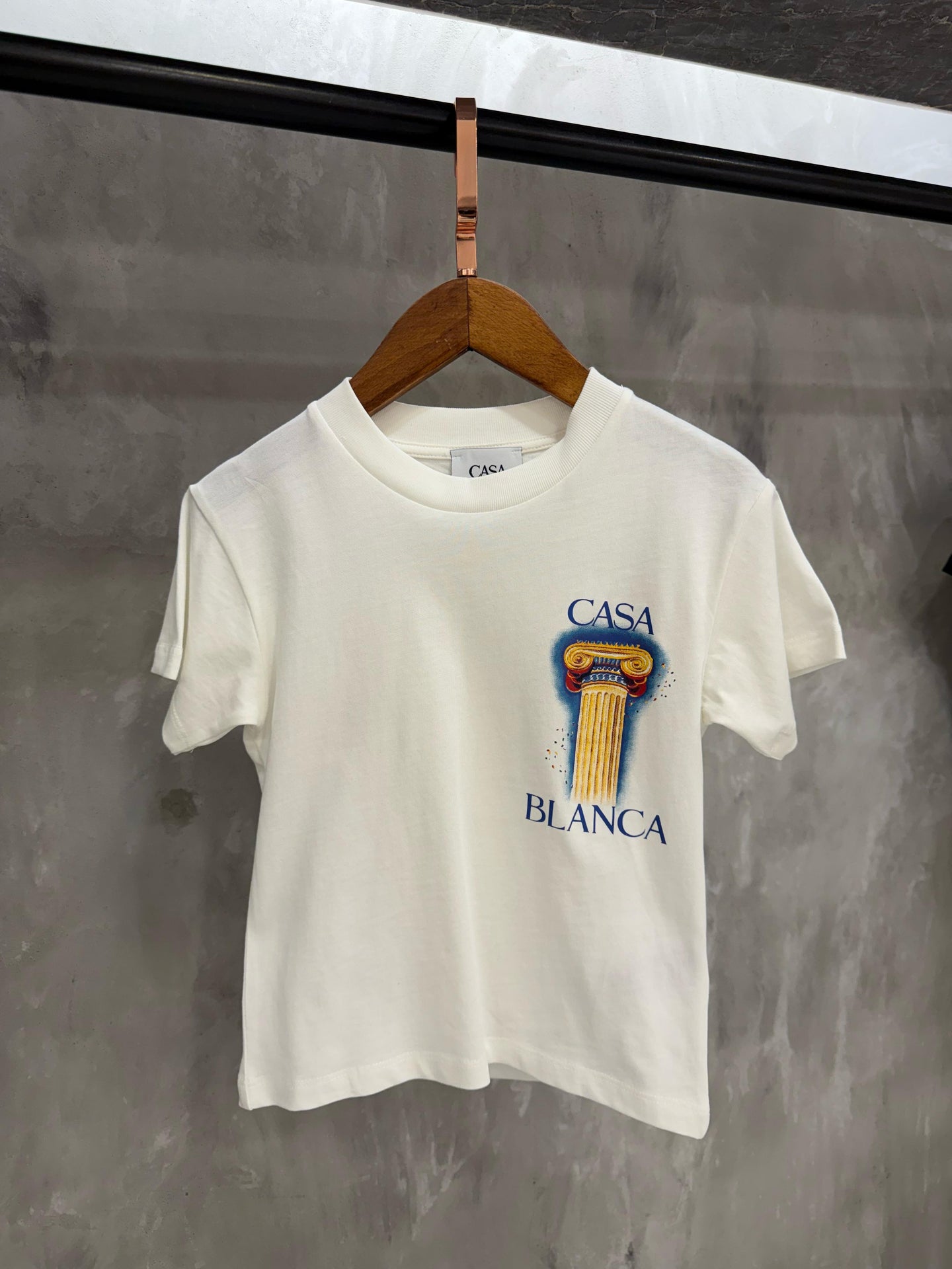 KIDS T-SHIRT CASA BLANCA Wit Pilaar