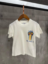 KIDS T-SHIRT CASA BLANCA Wit Pilaar