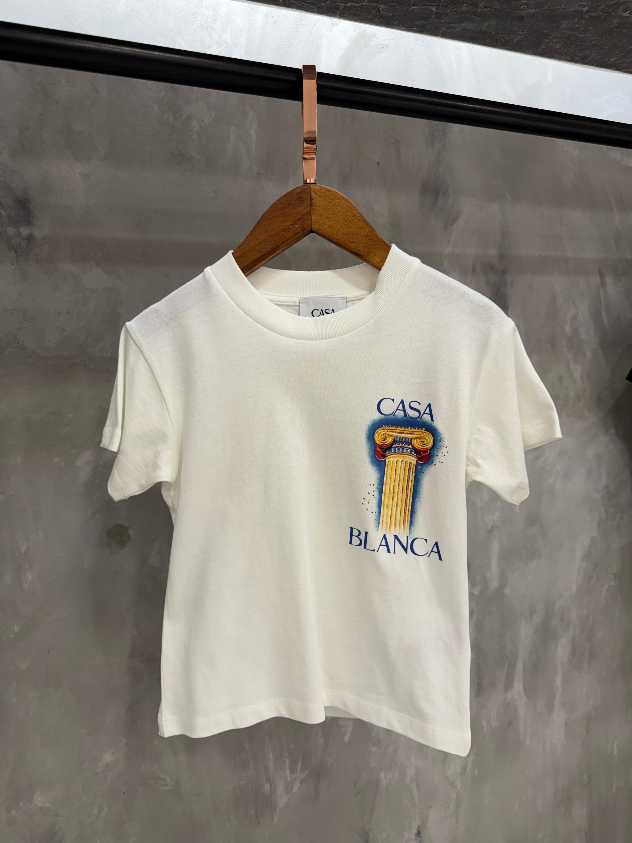 KIDS T-SHIRT CASA BLANCA Wit Pilaar
