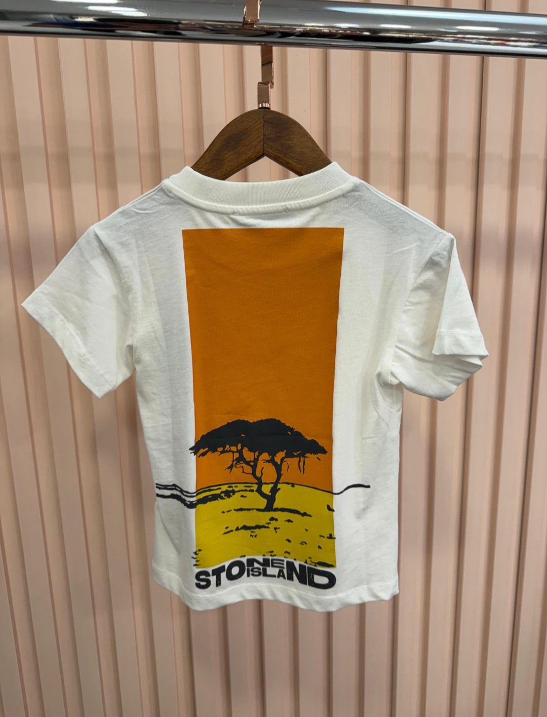 KIDS T-SHIRT STONE ISLAND PALM WIT