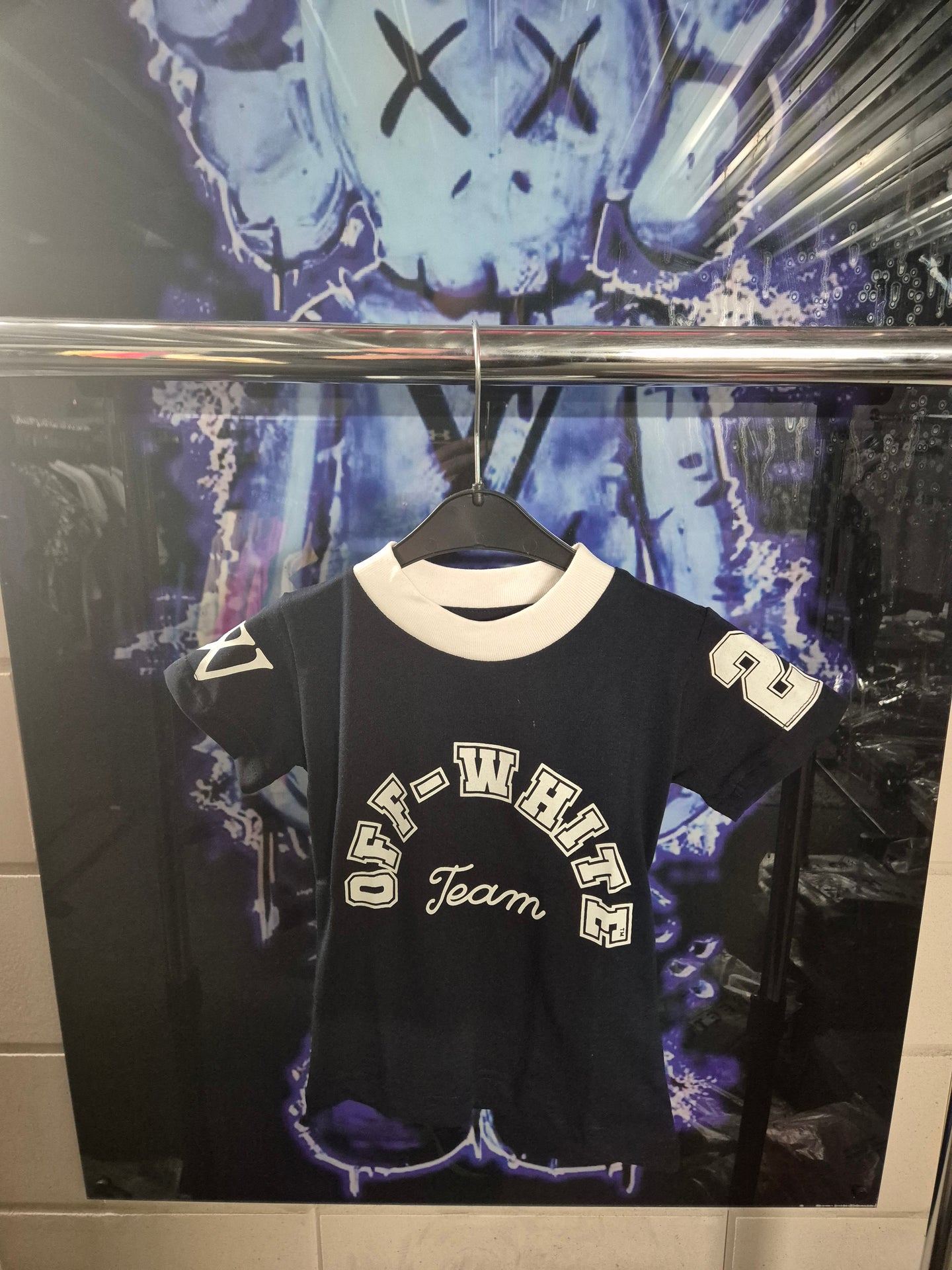 KIDS T-Shirt OFF-WHITE Donker Blauw