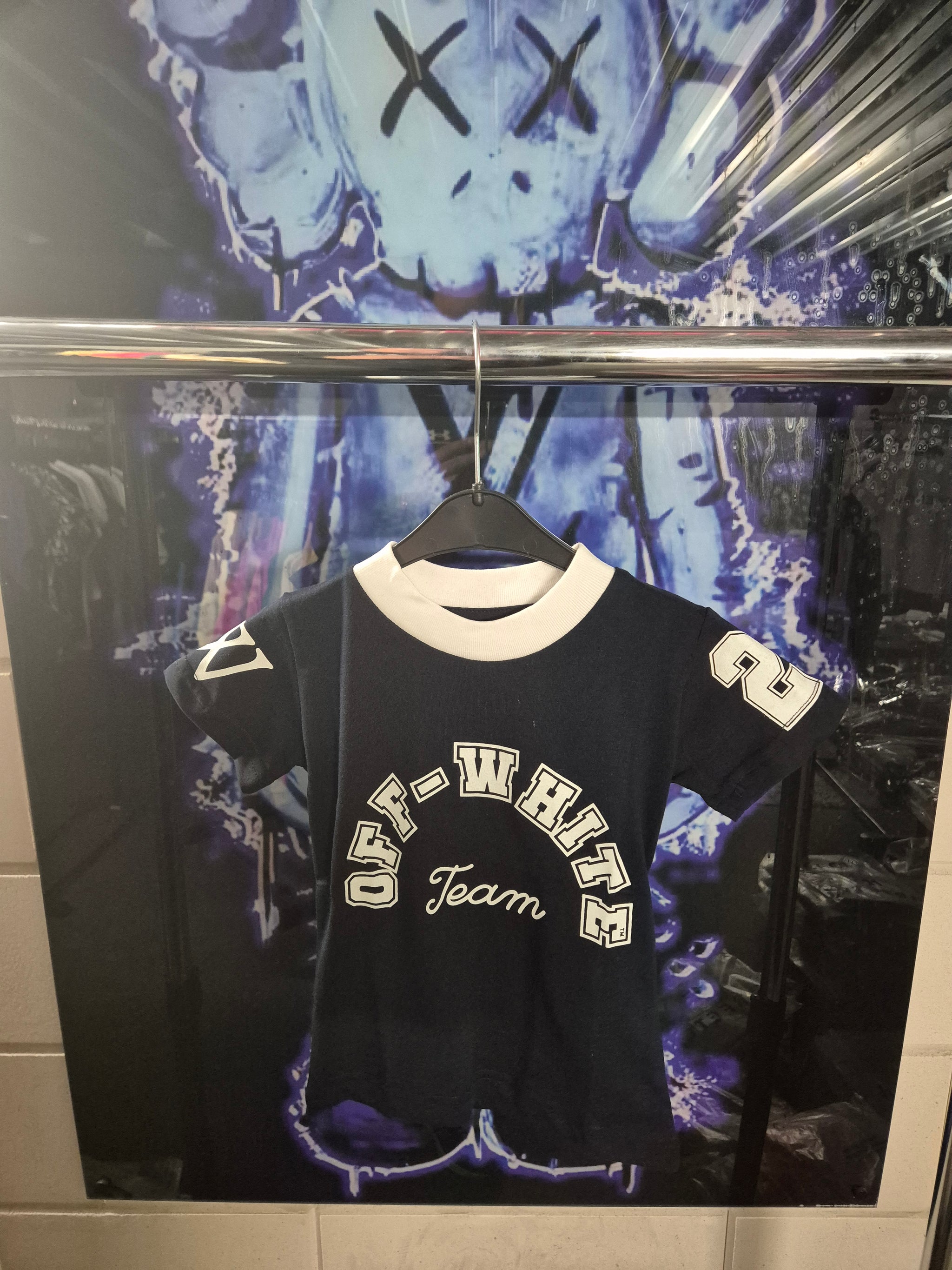 KIDS T-Shirt OFF-WHITE Donker Blauw