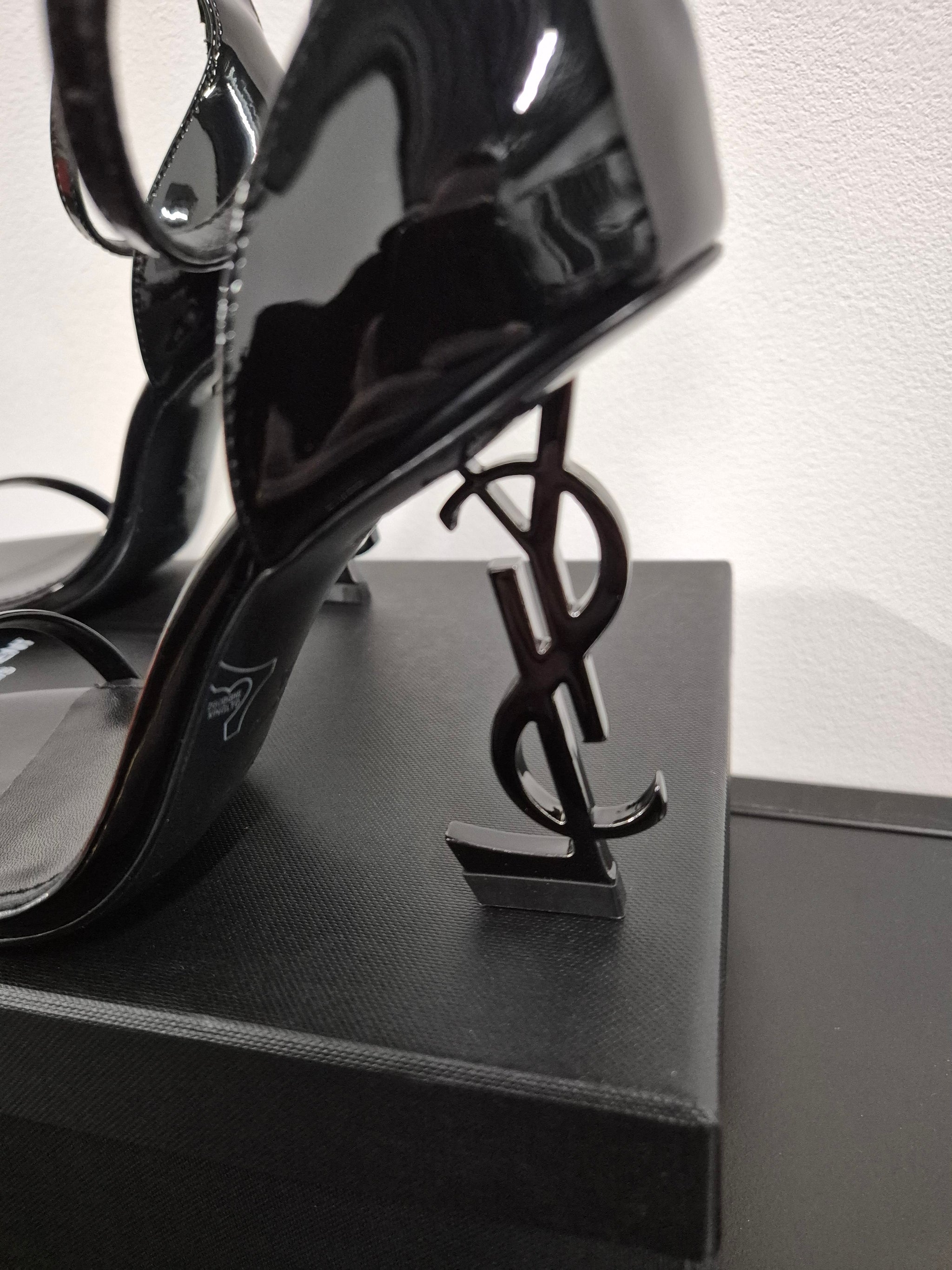 DAMES SCHOENEN YSL SaintLaurent Opyum Heels Black Heel