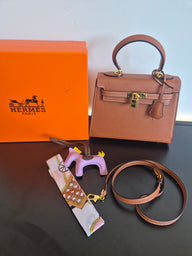 DAMES TASSEN HERMÈS KELLY BAG BROWN