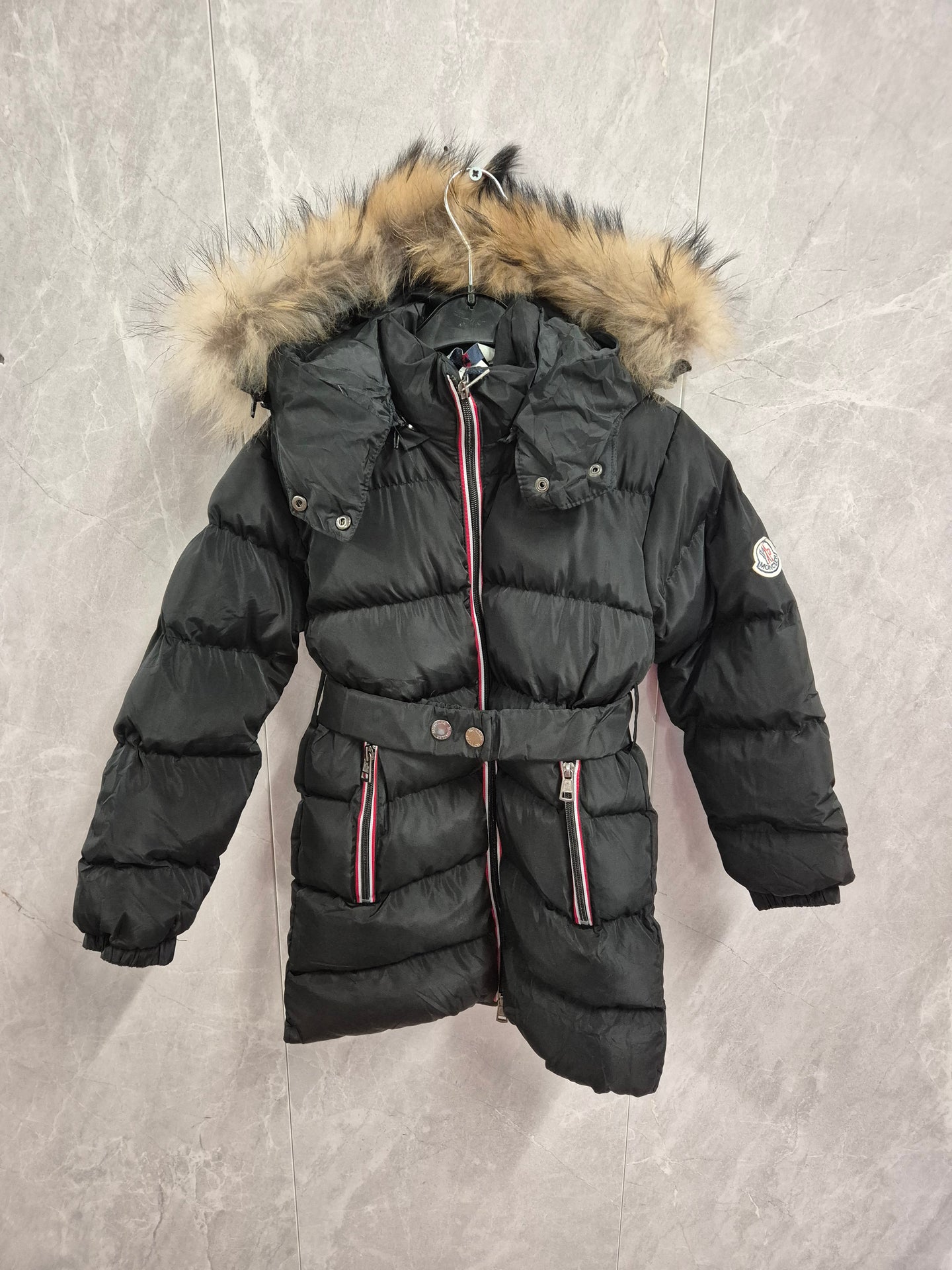 KIDS MONCLER Jas Zwart Riem