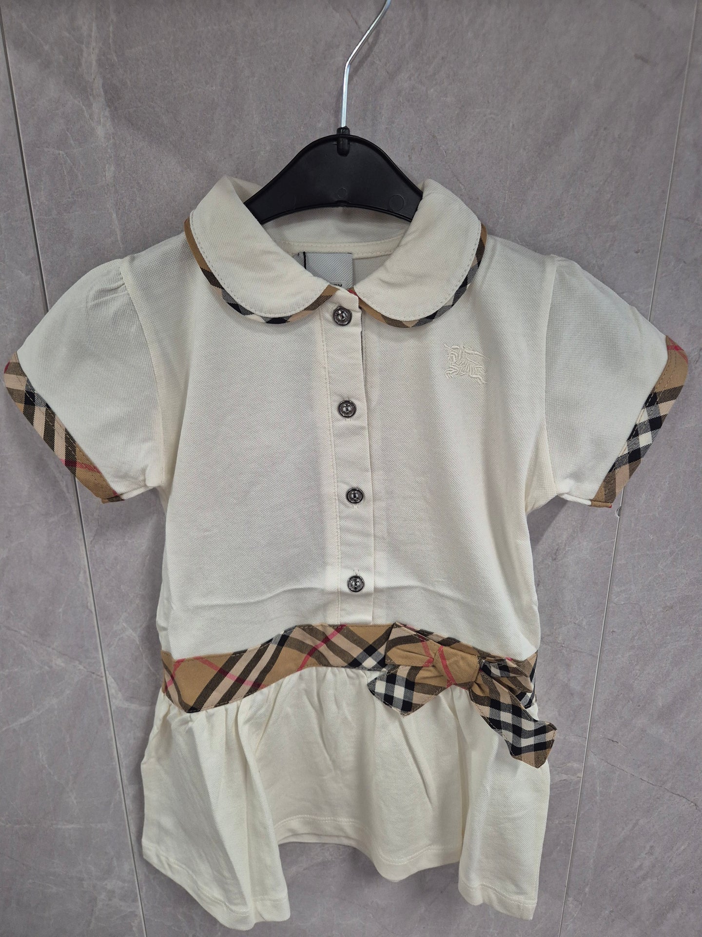 KIDS JURKJES BURBERRY WIT