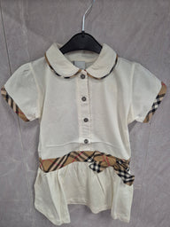 KIDS JURKJES BURBERRY WIT
