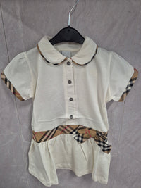 KIDS JURKJES BURBERRY WIT