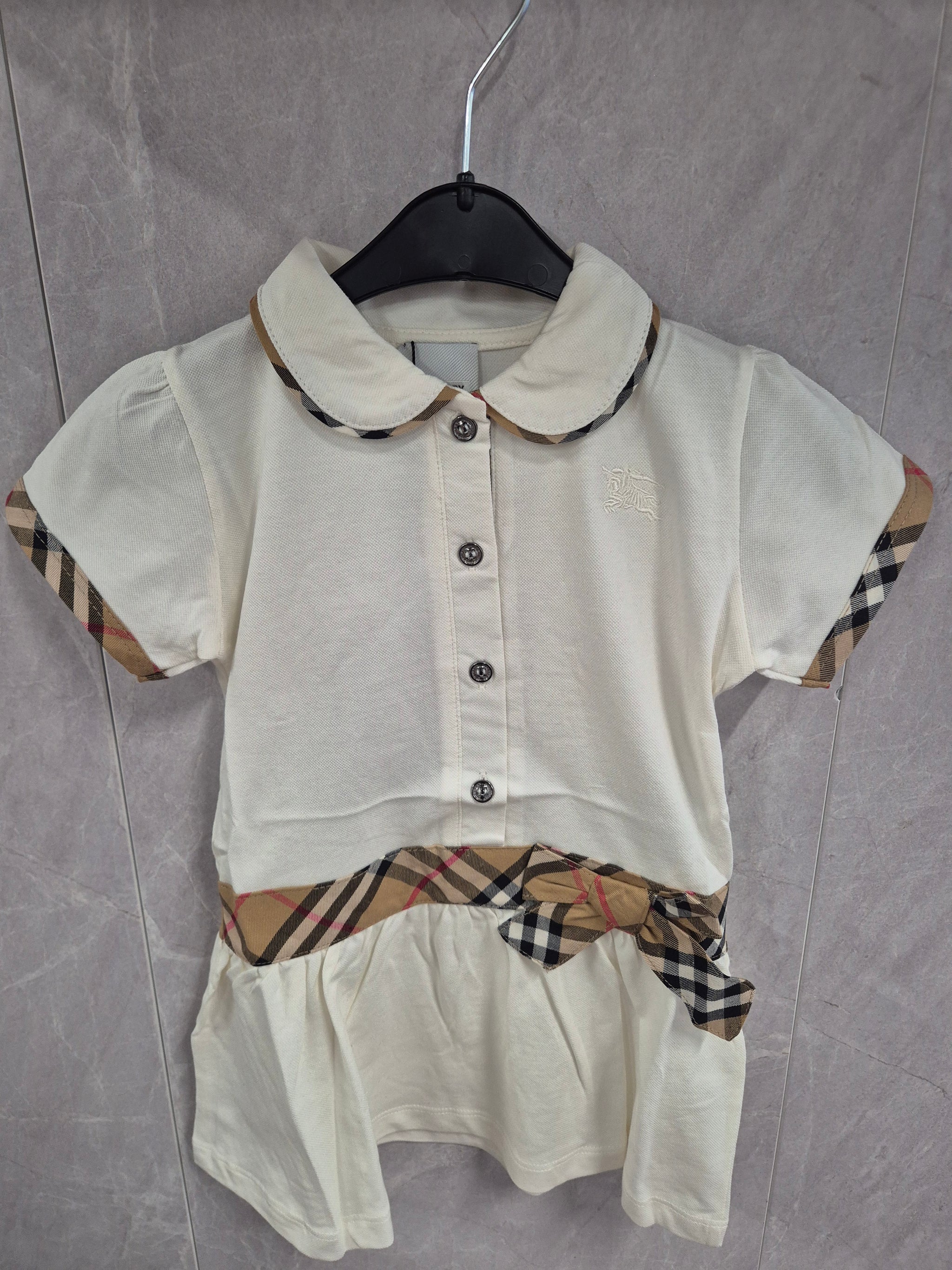 KIDS JURKJES BURBERRY WIT
