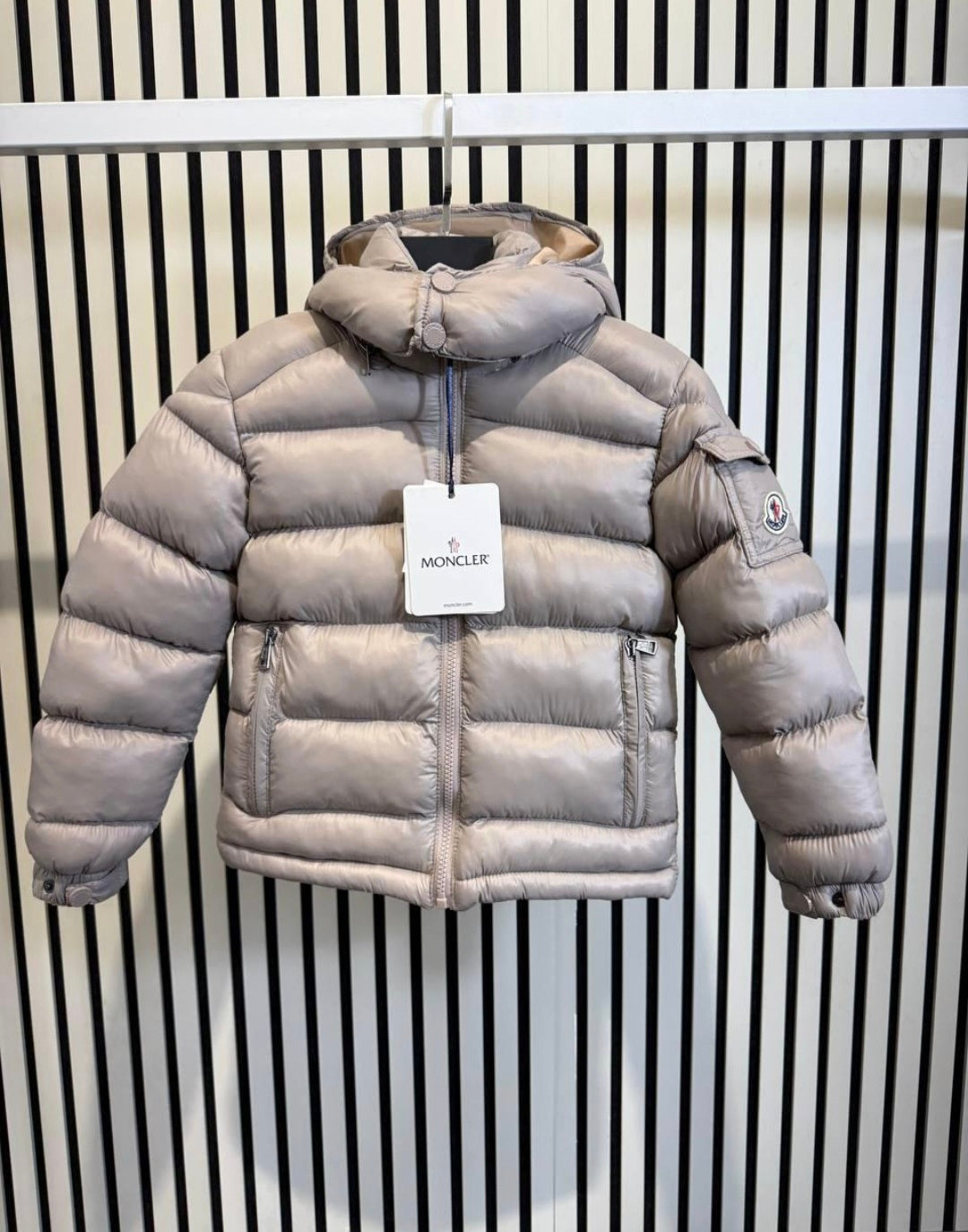 KINDER JAS MONCLER MAYA BEIGE