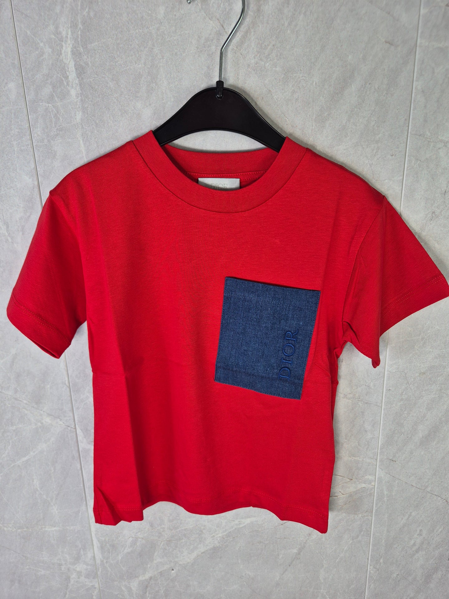 KIDS T-SHIRT DIOR ZAKJE ROOD