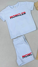 NEWBORN Set Moncler Licht Blauw