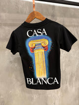 KIDS T-SHIRT CASA BLANCA Zwart Pilaar