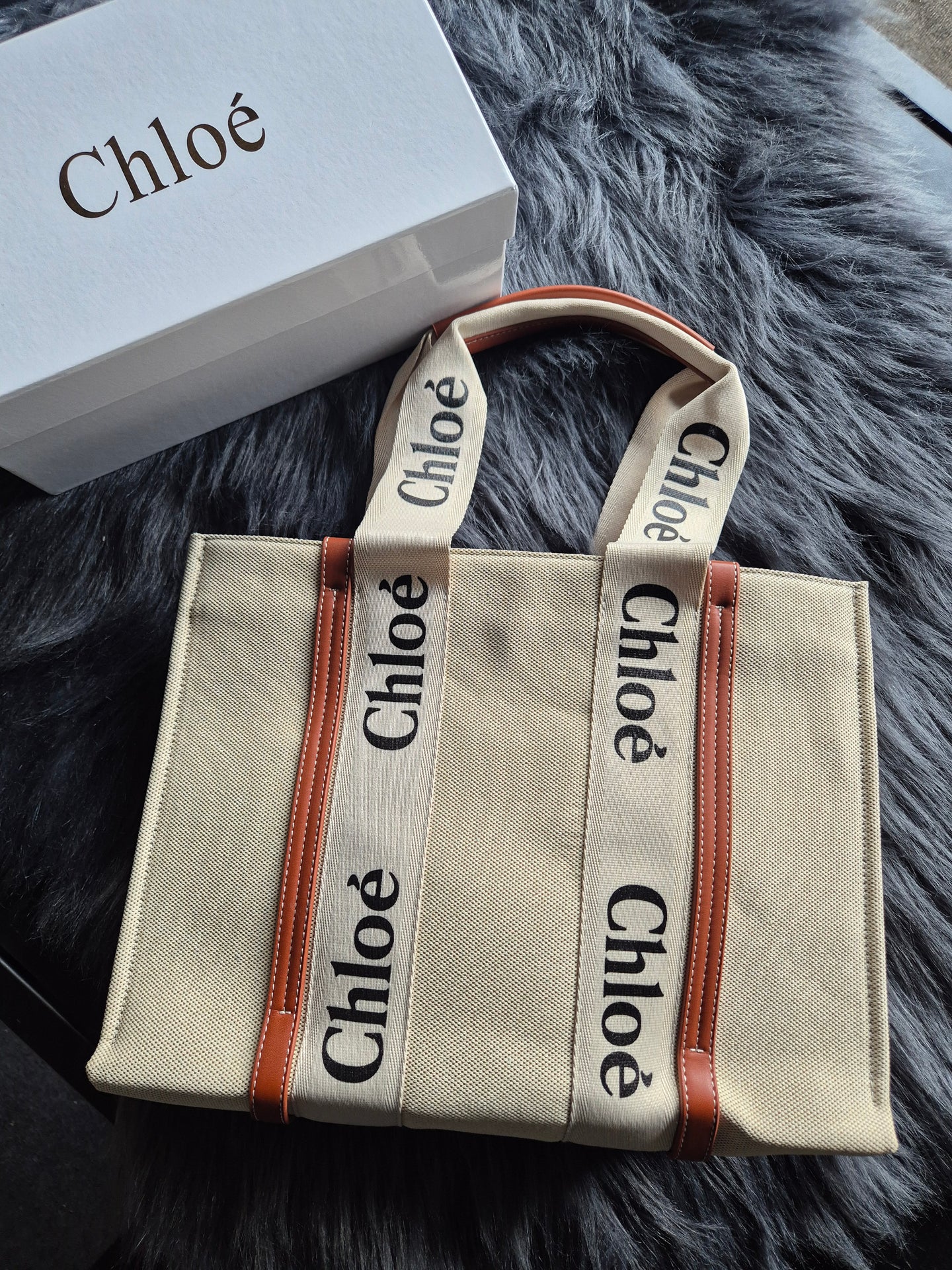 DAMES TASSEN Chloè Shopper & Totes Woody In Beige