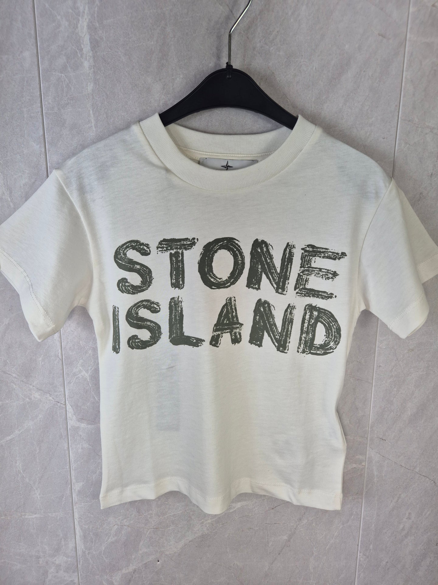 KIDS T-SHIRT STONE ISLAND WIT