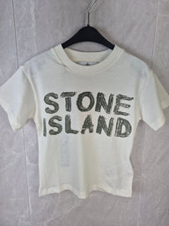 KIDS T-SHIRT STONE ISLAND WIT